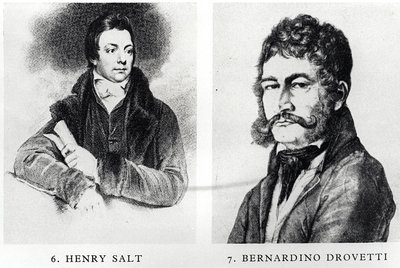 Retratos de Henry Salt y Bernardino Drovetti de English School