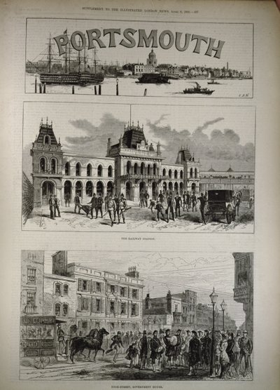 Portsmouth: La estación de tren y la calle principal, Casa de Gobierno, de 