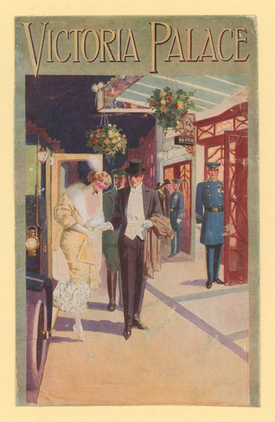 Postal promocionando el Victoria Palace de English School