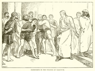 Postumio en el teatro de Tarento de English School