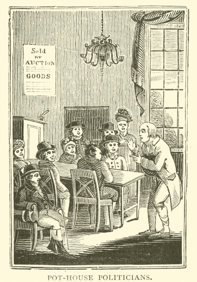 Políticos de taberna (xilografía) de English School
