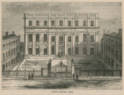 Powis House, Londres, en 1714 de English School