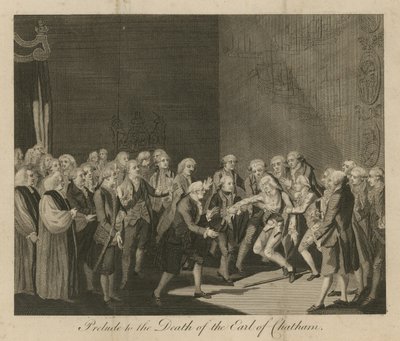 Preludio a la muerte del Conde de Chatham de English School