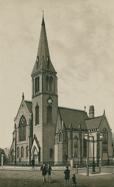 Iglesia Presbiteriana, Ipswich (litografía) de English School