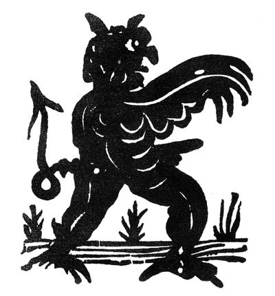 Demonio priápico. ilustración de un balada de principios del siglo XVII A Warning for All Lewd Livers de English School