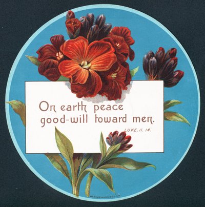 Primaveras, tarjeta de Navidad de English School