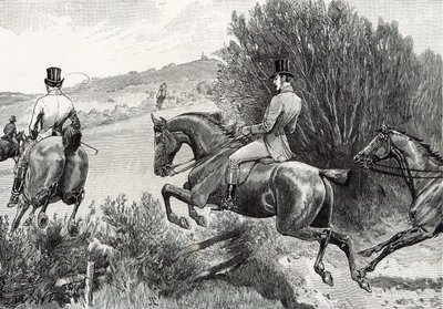 Príncipe Alberto Cazando cerca del Castillo de Belvoir de English School
