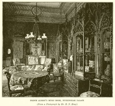 Sala de música del príncipe Alberto, Palacio de Buckingham de English School