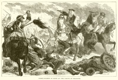 El príncipe Eugenio de Saboya en la toma de Belgrado de English School