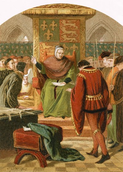 El príncipe Enrique ante el juez Gascoigne de English School
