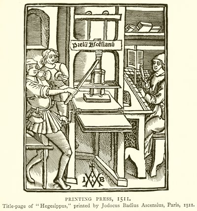 Imprenta, 1511 de English School