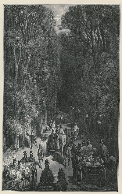 Procesión en Holland House, Middlesex de English School