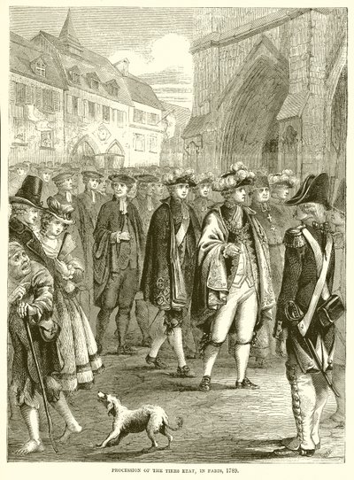Procesión del Tercer Estado, en París, 1789 de English School
