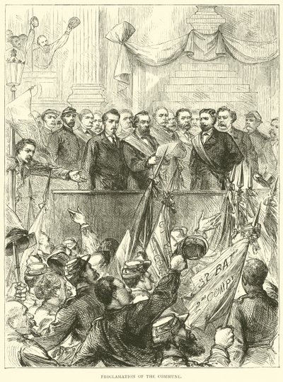 Proclamación de la Comuna, marzo 1871 de English School