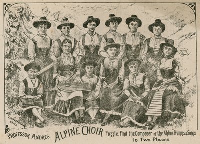 Profesor André, rompecabezas del Coro Alpino: encuentra al compositor de los Himnos y Canciones Alpinas en dos lugares de English School