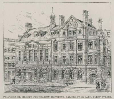 Propuesta de la Fundación Instituto St Brides, Salisbury Square, Fleet Street de English School