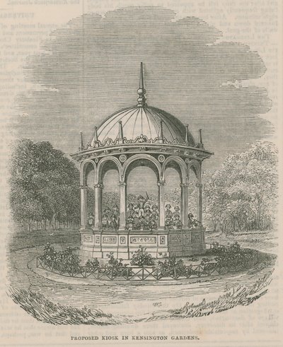 Propuesta de quiosco en Kensington Gardens, Londres de English School