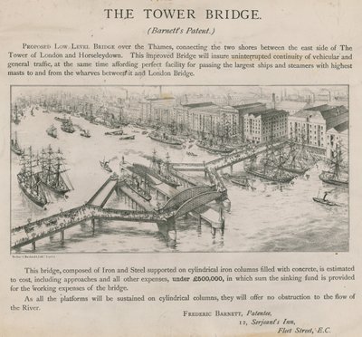 Propuesta de puente de bajo nivel sobre el Támesis de English School
