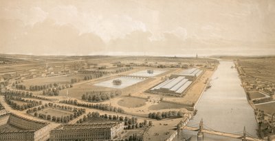 Sitio propuesto para el Palacio de Cristal en Battersea Park de English School