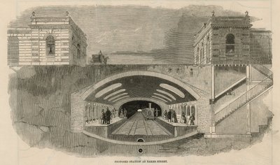 Estación propuesta en Baker Street de English School