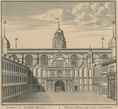 Perspectiva del Guildhall, Londres de English School