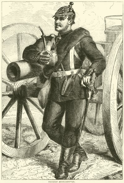 Artillero prusiano, octubre de 1870 de English School