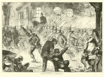 Avance prusiano en Gravelotte, agosto 1870 de English School