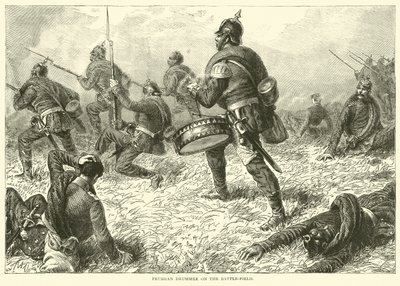Tambor prusiano en el campo de batalla, septiembre 1870 de English School