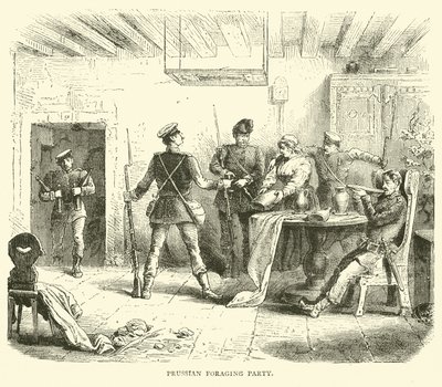 Partida de forrajeo prusiana, marzo 1871 de English School