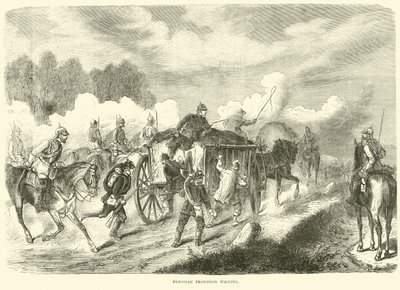 Carros de provisiones prusianos, septiembre 1870 de English School