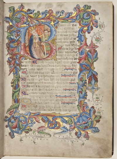 Salterio con calendario de uso Sarum, c.1425-75 de English School