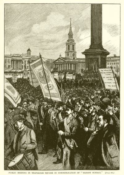 Reunión Pública en Trafalgar Square en Conmemoración del Domingo Sangriento de English School