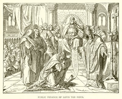 Penitencia pública de Luis el Piadoso de English School