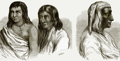 Indios pueblo o habitantes de la ciudad y alcalde de Santo Domingo de English School
