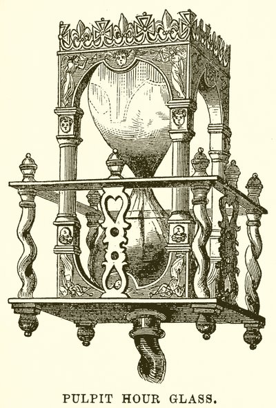 Reloj de arena del púlpito de English School