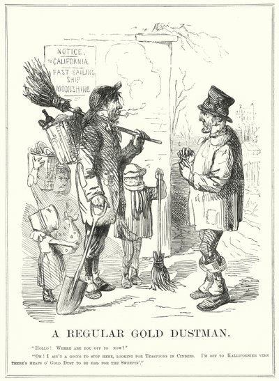 Caricatura de Punch: Un Verdadero Basurero de Oro de English School
