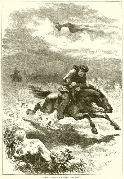 Persecución de Paul Revere, el explorador de English School