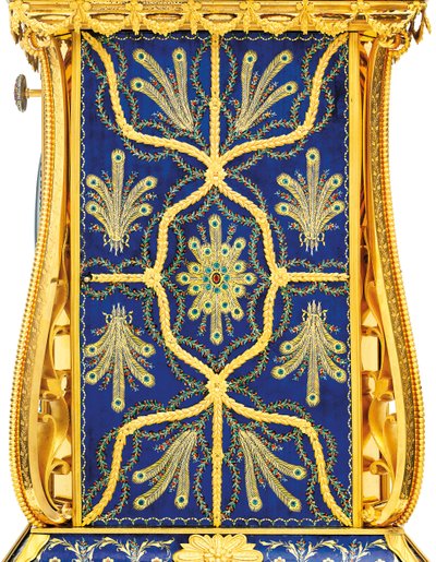 Reloj de cuartos, musical y autómata "barcos de vela" para el mercado chino, Henry Borrell, Londres, finales del siglo XVIII de English School