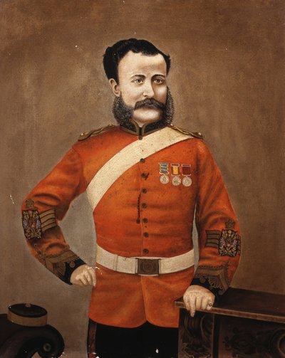 Sargento de Intendencia H. Crisp, División de Milicia de Portsmouth, Ingenieros Reales, 1894 de English School