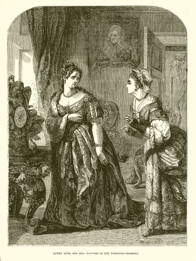 La reina Ana y la Sra. Danvers en la Cámara de Presencia de English School