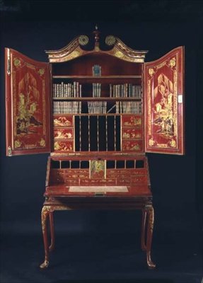 Gabinete de escritorio de la reina Ana, principios del siglo XVIII de English School