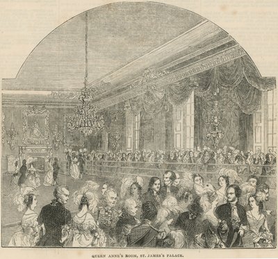 La Sala de la Reina Ana en el Palacio de St. James de English School