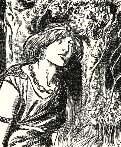 Reina Boadicea (litografía) de English School