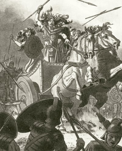 La Reina Boadicea en su carro de English School
