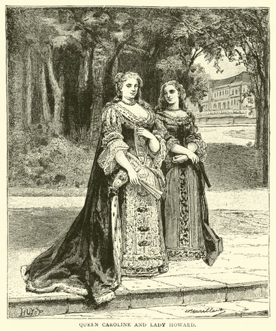 La reina Carolina y Lady Howard de English School