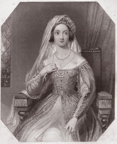 Catalina de Aragón, esposa de Enrique VIII (La famosa historia de la vida de Enrique VIII) de English School