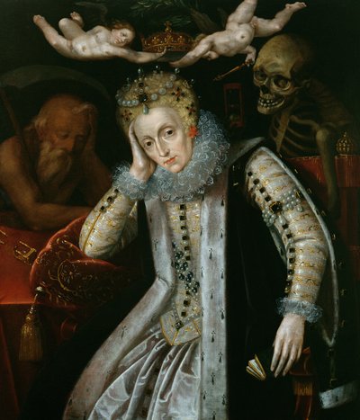 Reina Isabel I (1538-1603) en la vejez, c.1610 de English School