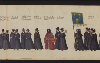 Procesión fúnebre de la Reina Isabel I de English School