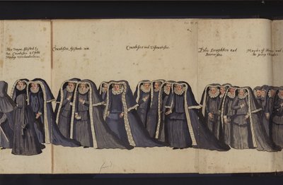 Procesión fúnebre de la Reina Isabel I de English School