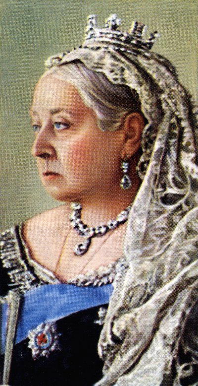 Reina Victoria (litografía en color) de English School